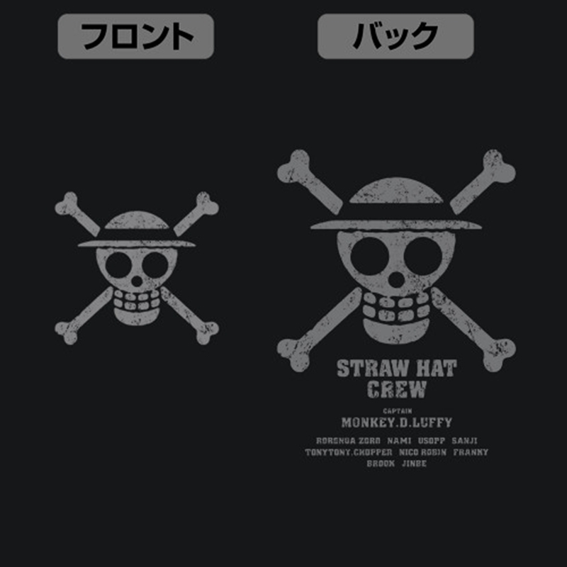 ワンピース 麦わらの一味 薄手ドライパーカー Ver.2.0/BLACK-XXL 画像 5 | AniSmile