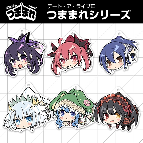 デート・ア・ライブⅢ 時崎狂三 アクリルつままれキーホルダー 画像 3 | AniSmile