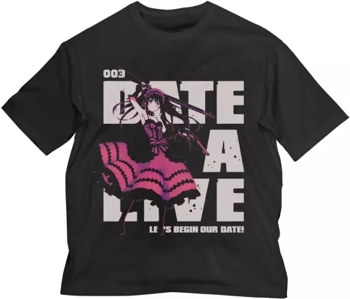 デート・ア・ライブⅣ 時崎狂三 ビッグシルエットTシャツ/BLACK-XL - 公式商品画像 | AniSmile