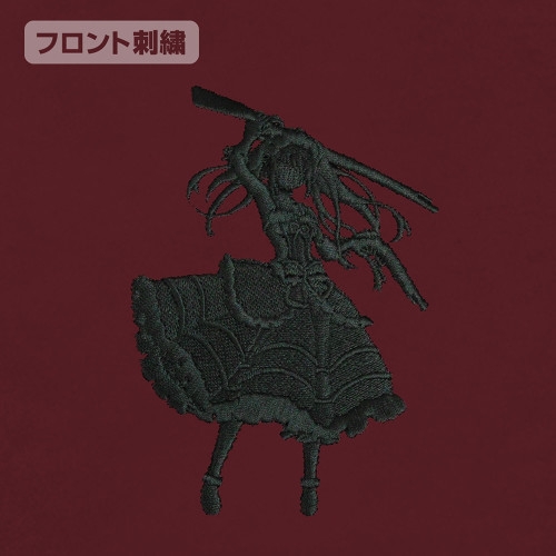 デート・ア・ライブⅤ 時崎狂三 ワンポイント刺繍Tシャツ/BURGUNDY-M 画像 4 | AniSmile