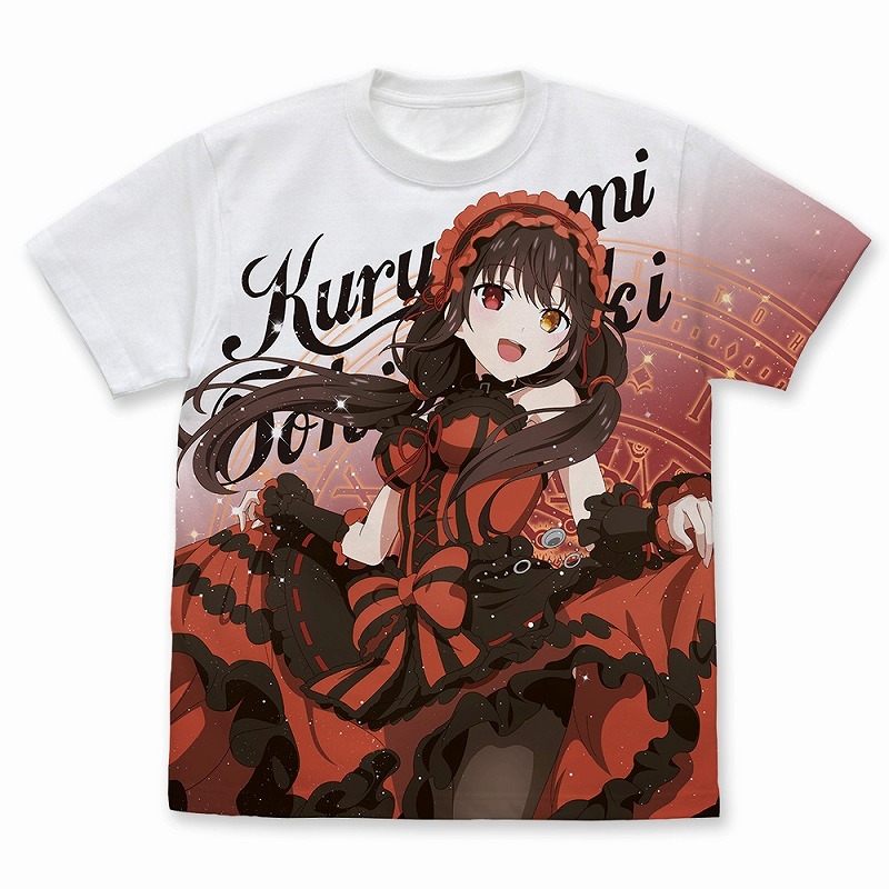 デート・ア・ライブⅤ 時崎狂三 フルグラフィックTシャツ 新米精霊Ver./WHITE-XL - 公式商品画像 | AniSmile