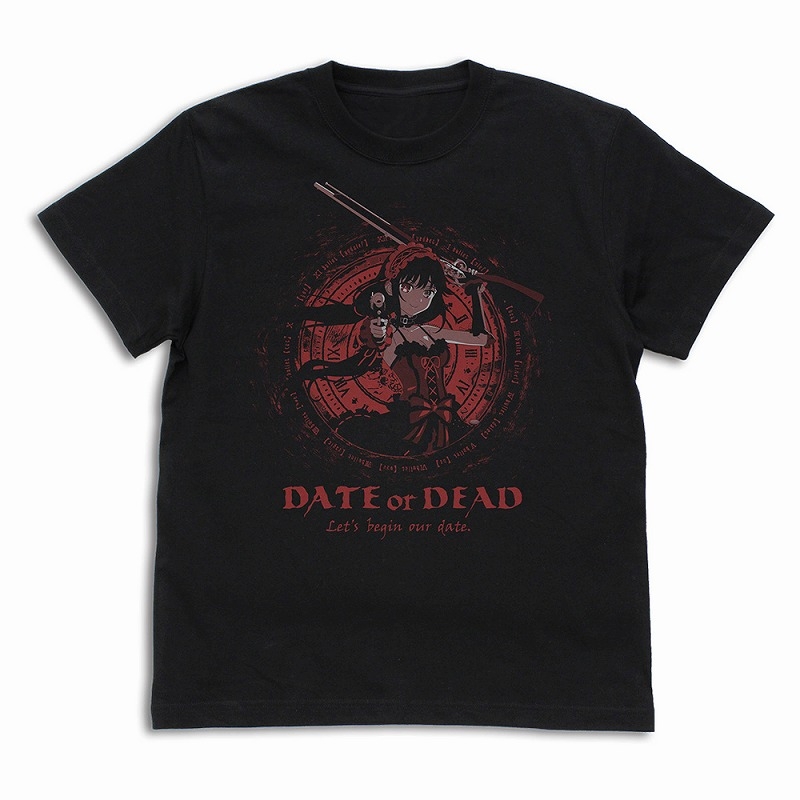 デート・ア・ライブⅤ 識別名〈ナイトメア〉時崎狂三 Tシャツ/BLACK-L - 公式商品画像 | AniSmile