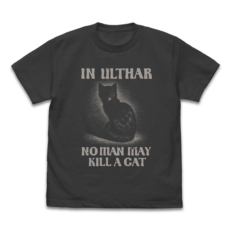 ミスカトニック大学購買部 ウルタールの猫 Tシャツ/SUMI-XL - 公式商品画像 | AniSmile