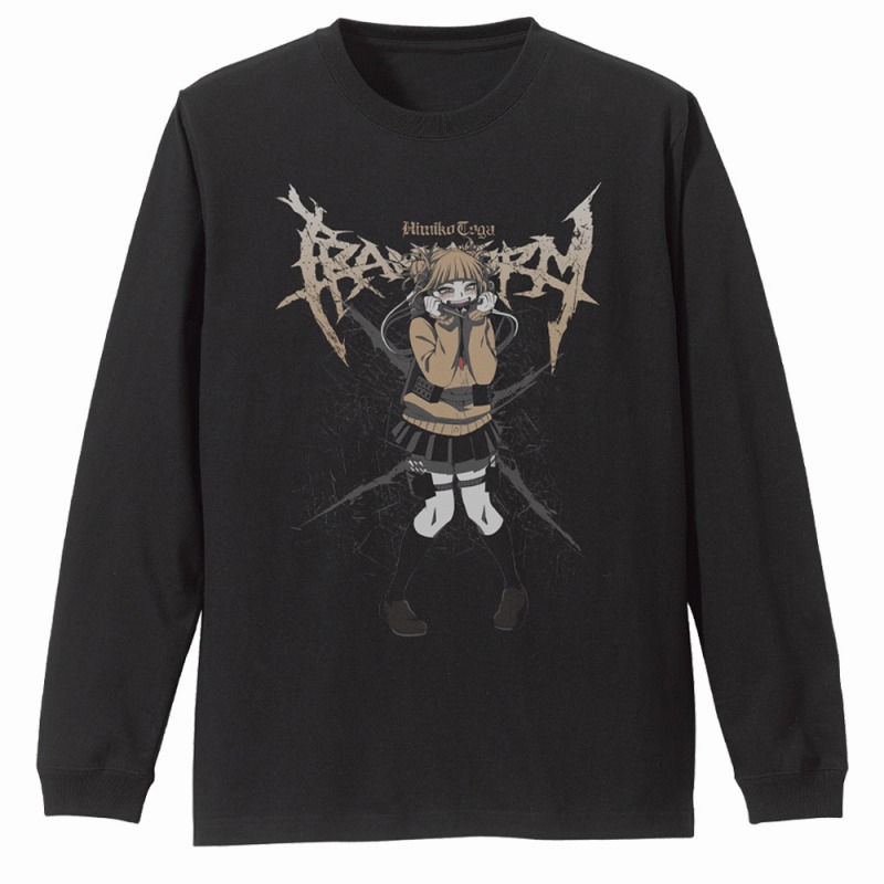 TVアニメ『僕のヒーローアカデミア』 トガヒミコ 袖リブロングスリーブTシャツ/BLACK-M - 公式商品画像 | AniSmile