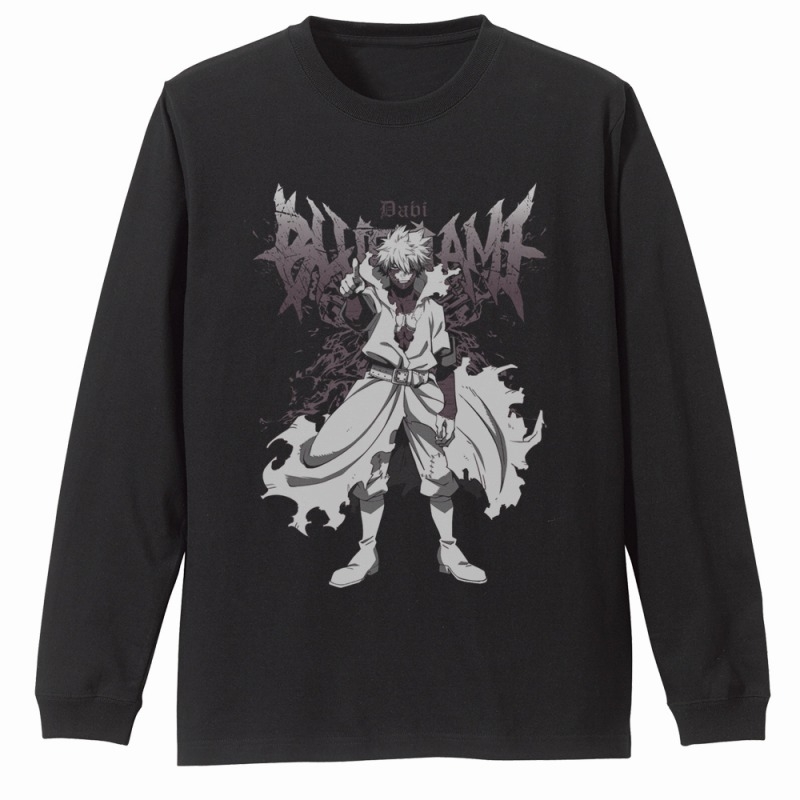 TVアニメ『僕のヒーローアカデミア』 荼毘 袖リブロングスリーブTシャツ/BLACK-S - 公式商品画像 | AniSmile