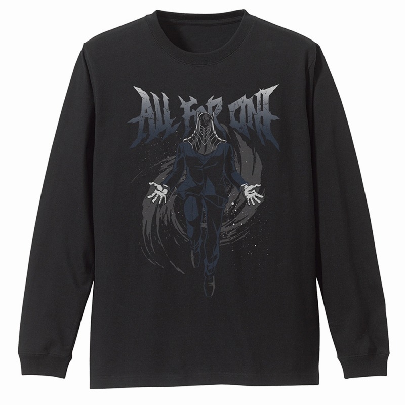 TVアニメ『僕のヒーローアカデミア』 オール・フォー・ワン 袖リブロングスリーブTシャツ/BLACK-L - 公式商品画像 | AniSmile
