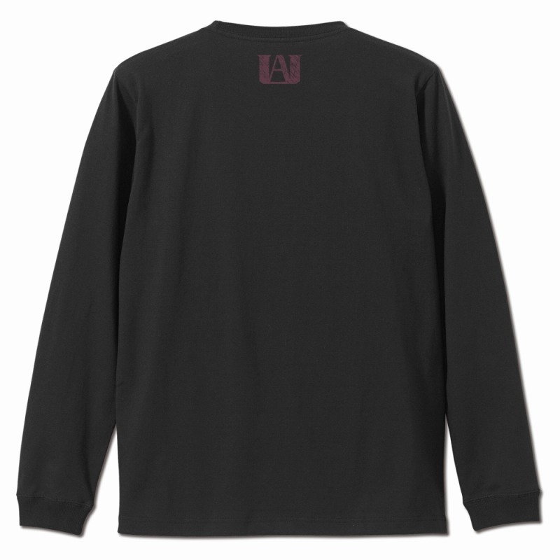 TVアニメ『僕のヒーローアカデミア』 麗日お茶子 袖リブロングスリーブTシャツ/BLACK-XL 画像 3 | AniSmile