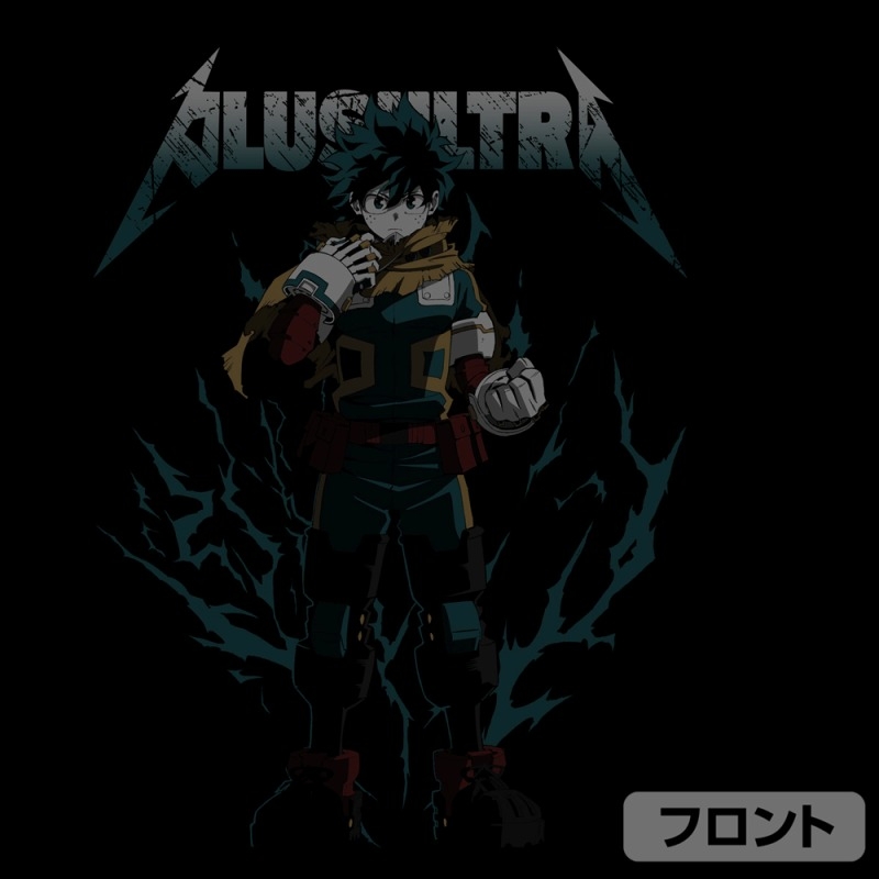 TVアニメ『僕のヒーローアカデミア』 緑谷出久 袖リブロングスリーブTシャツ/BLACK-XL 画像 4 | AniSmile
