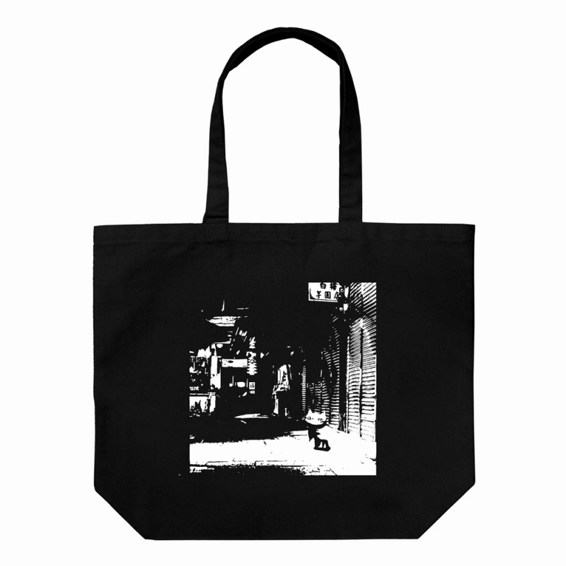 SCP財団 SCP-040-JP ねこです ラージトート/BLACK - 公式商品画像 | AniSmile