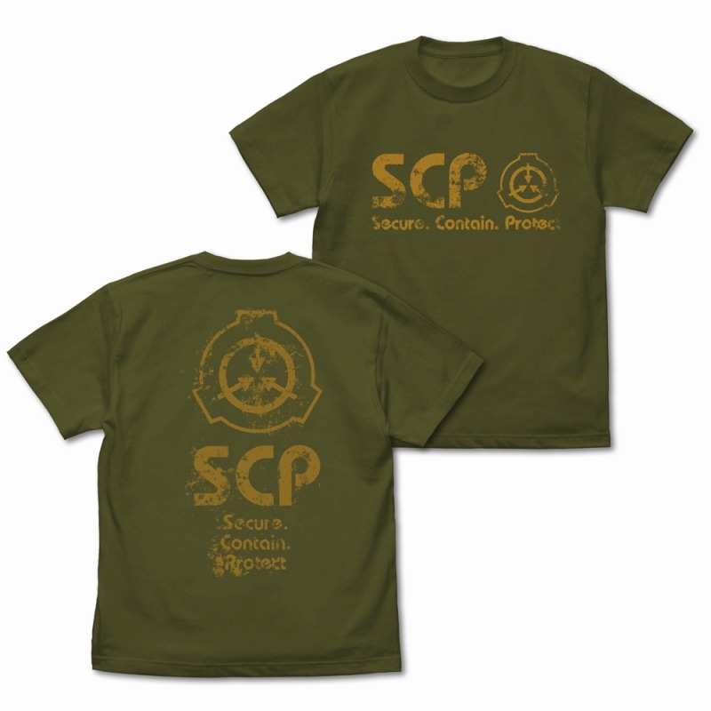 SCP財団 ヴィンテージロゴ Tシャツ/MOSS-XL - 公式商品画像 | AniSmile