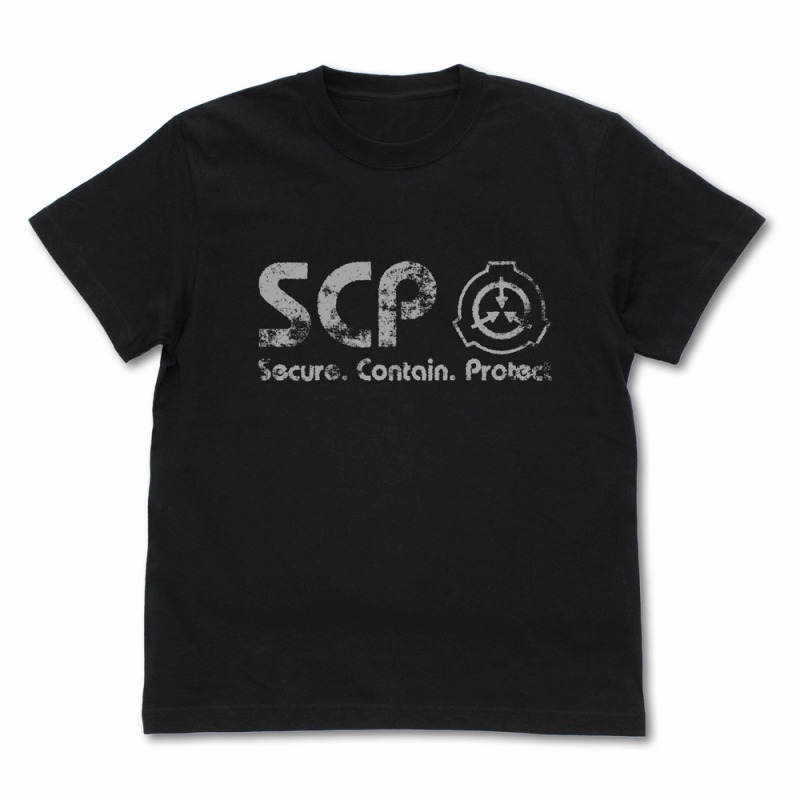 SCP財団 ヴィンテージロゴ Tシャツ/BLACK-S 画像 2 | AniSmile