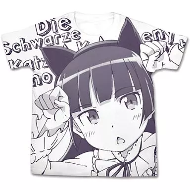 俺の妹がこんなに可愛いわけがない 黒猫Tシャツ/WHITE-L - 公式商品画像 | AniSmile