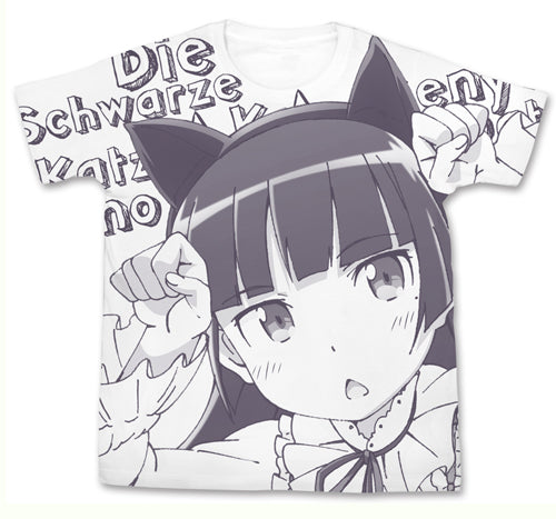俺の妹がこんなに可愛いわけがない 黒猫Tシャツ/WHITE-M - 公式商品画像 | AniSmile