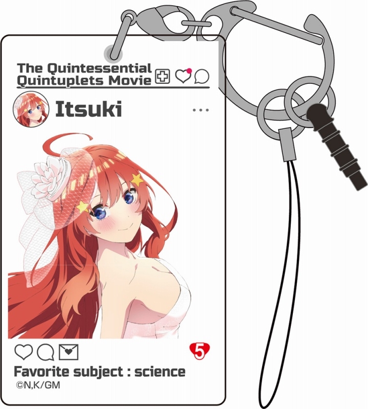 映画「五等分の花嫁」 中野五月 SNS風アクリルマルチキーホルダー - 公式商品画像 | AniSmile