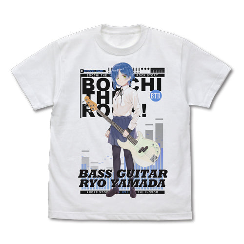 ぼっち・ざ・ろっく! 山田リョウ フルカラーTシャツ/WHITE-M - 公式商品画像 | AniSmile
