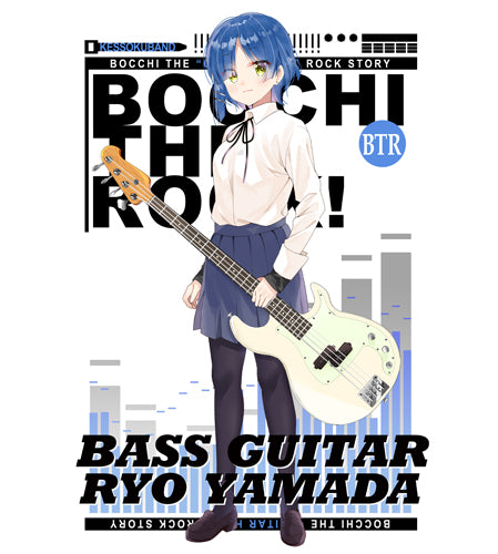 ぼっち・ざ・ろっく! 山田リョウ フルカラーTシャツ/WHITE-M 画像 2 | AniSmile