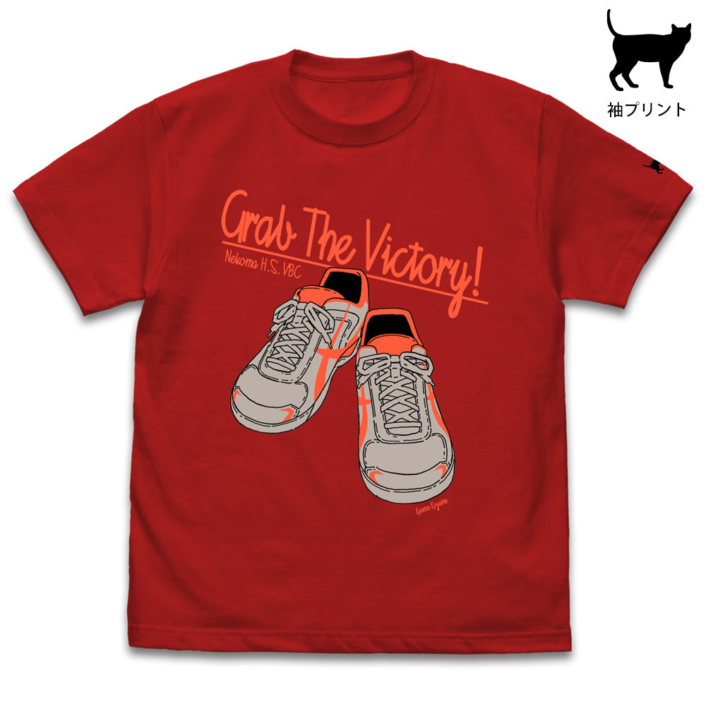 ハイキュー!! TO THE TOP 孤爪研磨シューズ Tシャツ/RED-S - 公式商品画像 | AniSmile