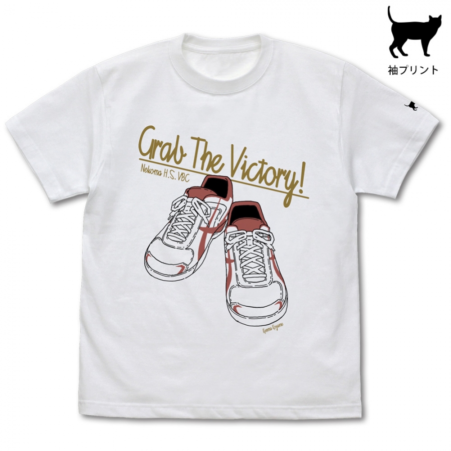 ハイキュー!! TO THE TOP 孤爪研磨シューズ Tシャツ/WHITE-XL - 公式商品画像 | AniSmile