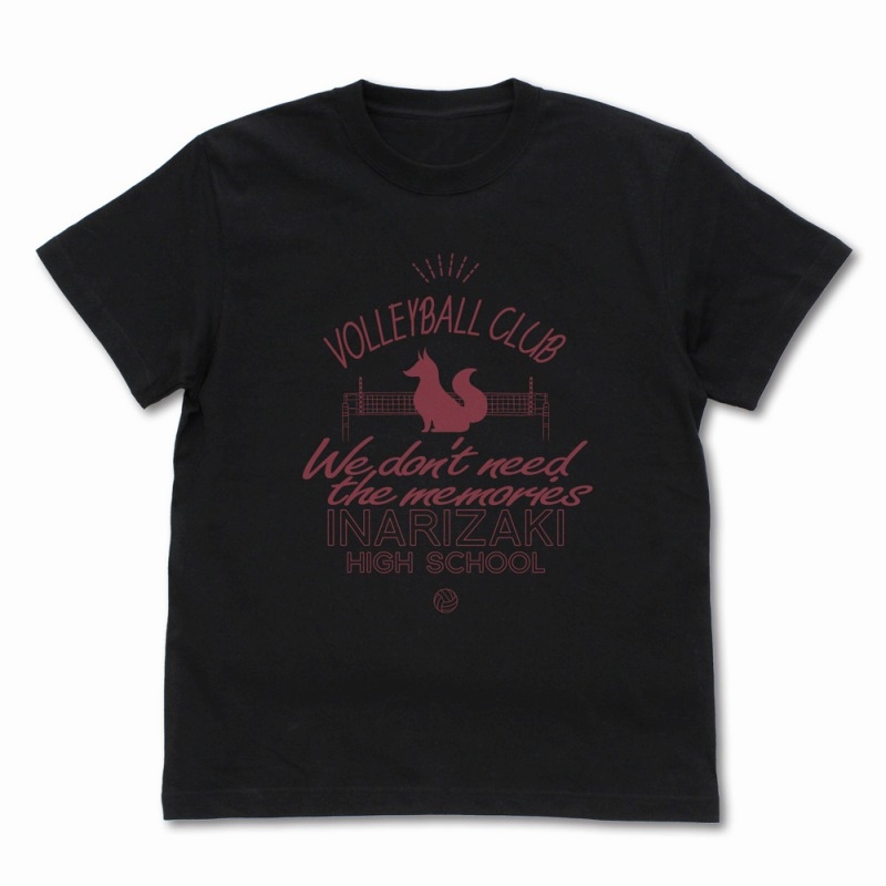 ハイキュー!! 稲荷崎高校バレーボール部 アイコンマークカレッジ Tシャツ/BLACK-L - 公式商品画像 | AniSmile