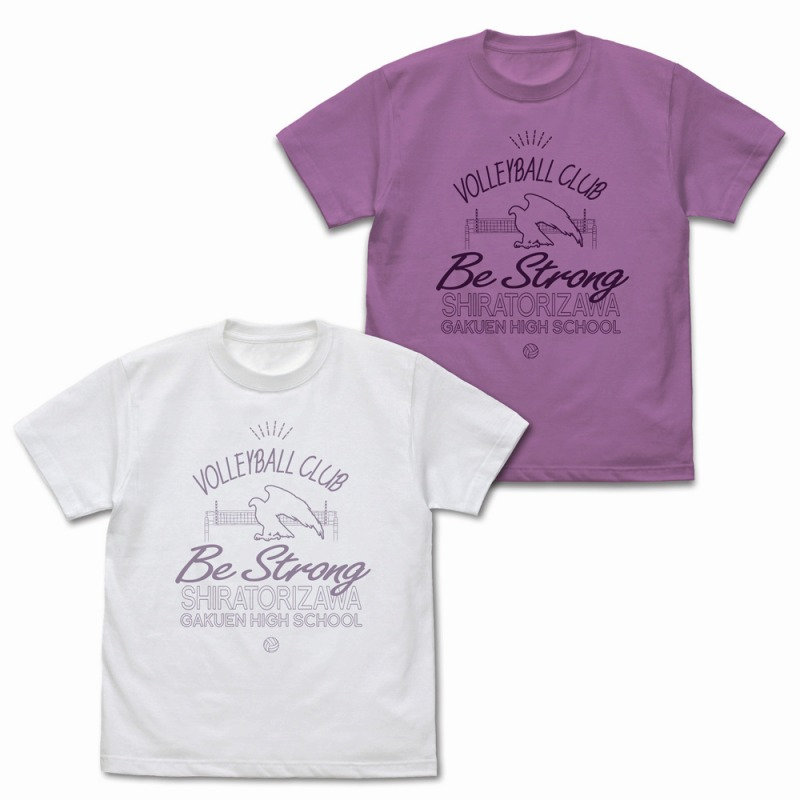 ハイキュー!! 白鳥沢学園高校バレーボール部 アイコンマークカレッジ Tシャツ/WHITE-L 画像 2 | AniSmile
