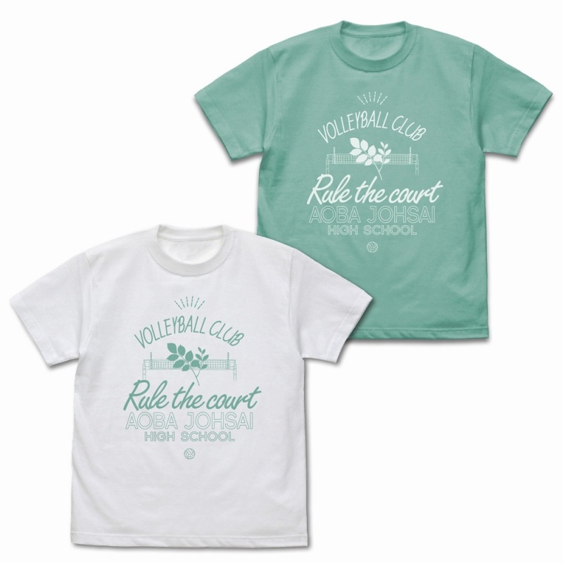 ハイキュー!! 青葉城西高校バレーボール部 アイコンマークカレッジ Tシャツ/WHITE-XL 画像 2 | AniSmile