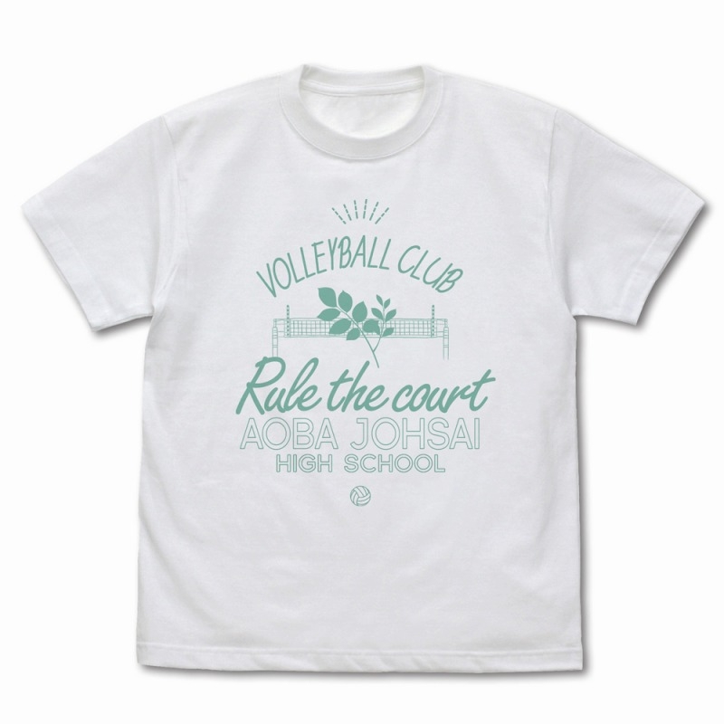 ハイキュー!! 青葉城西高校バレーボール部 アイコンマークカレッジ Tシャツ/WHITE-M - 公式商品画像 | AniSmile