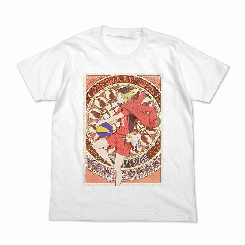 ハイキュー!! 孤爪研磨 フルカラーTシャツ 飛翔Ver./WHITE-L - 公式商品画像 | AniSmile