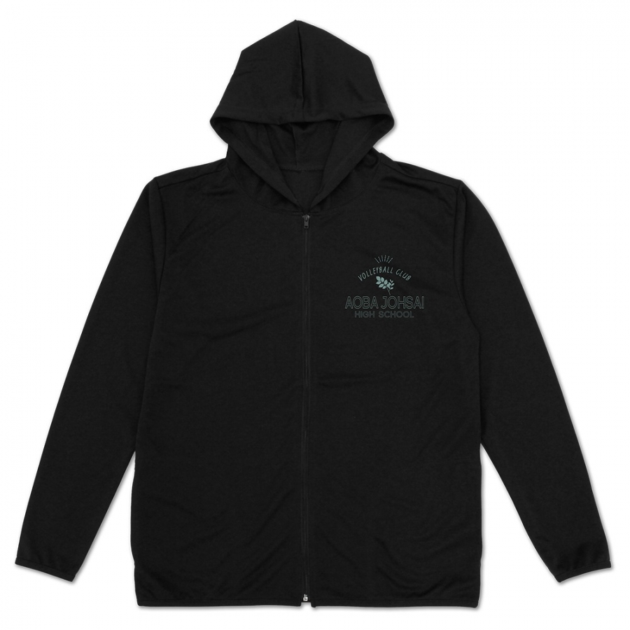 ハイキュー!! 青葉城西高校バレーボール部 薄手ドライパーカー/BLACK-M 画像 2 | AniSmile