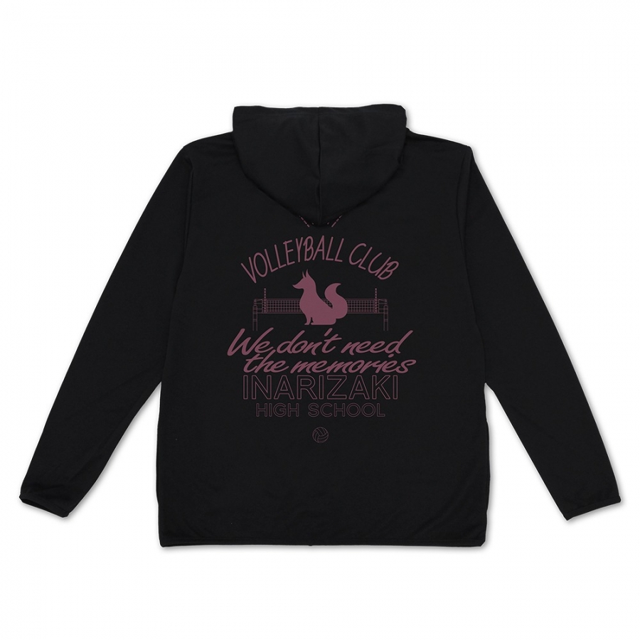 ハイキュー!! 稲荷崎高校バレーボール部 薄手ドライパーカー/BLACK-M - 公式商品画像 | AniSmile