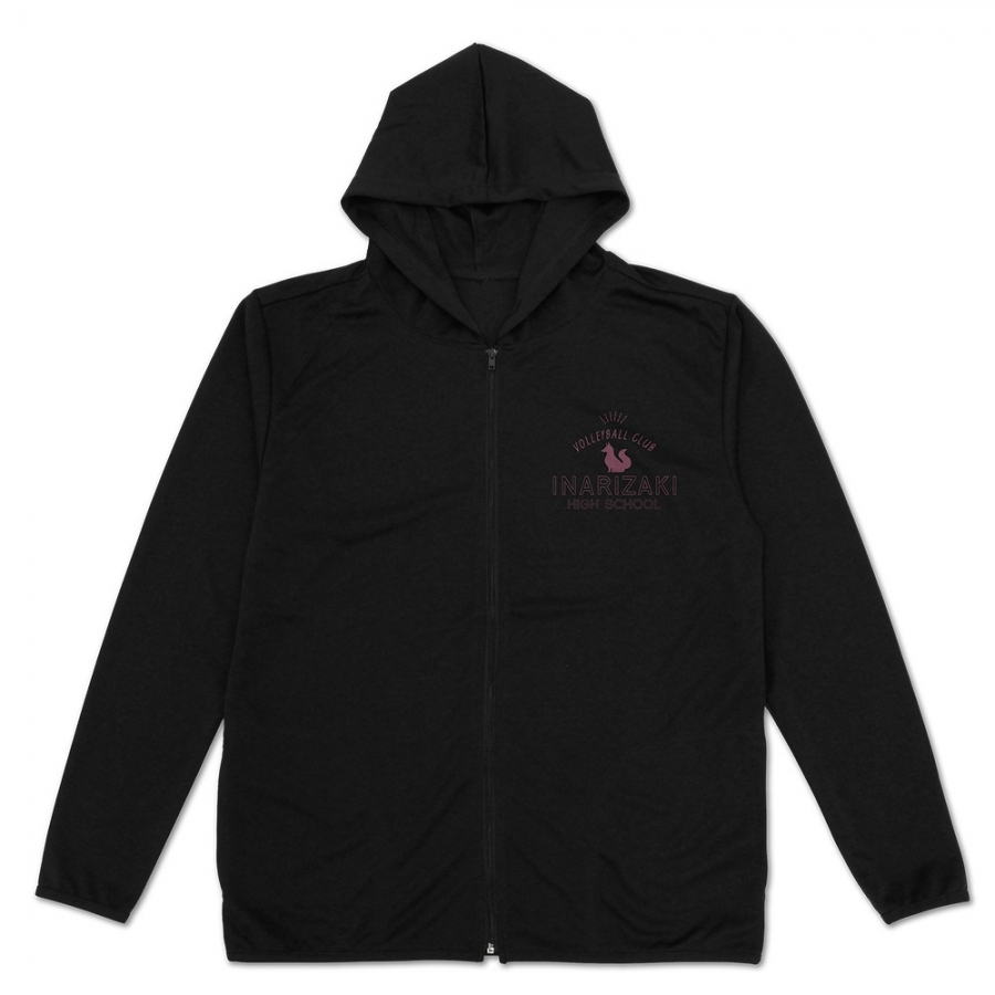 ハイキュー!! 稲荷崎高校バレーボール部 薄手ドライパーカー/BLACK-M 画像 2 | AniSmile