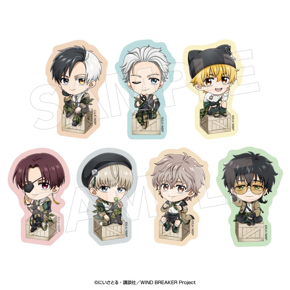 WIND BREAKERステッカーコレクション〈カモフラージュミニ〉 ブラインドパック(パック) - 公式商品画像 | AniSmile