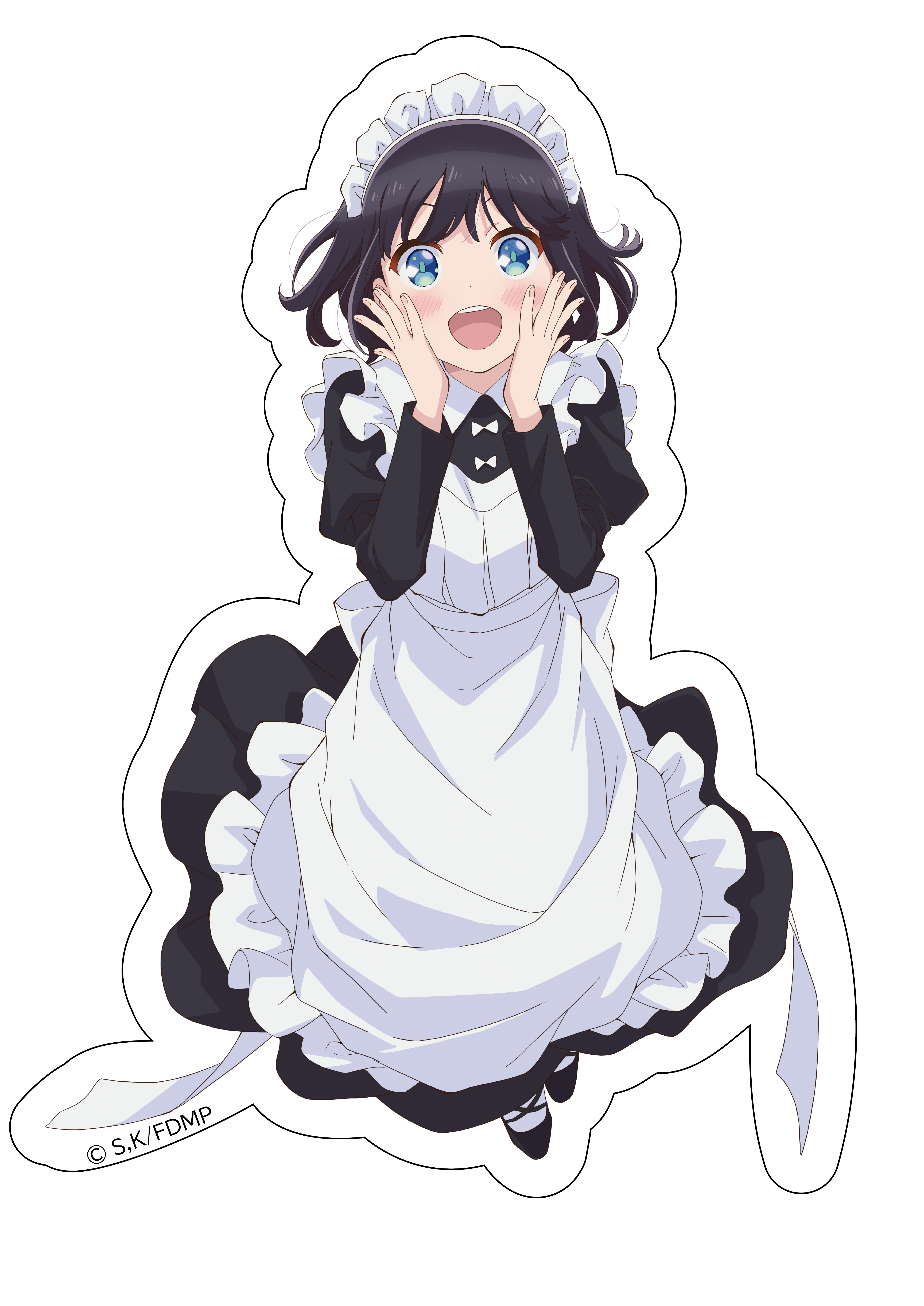 「メイドさんは食べるだけ」ダイカットステッカー スズメB 画像 2 | AniSmile