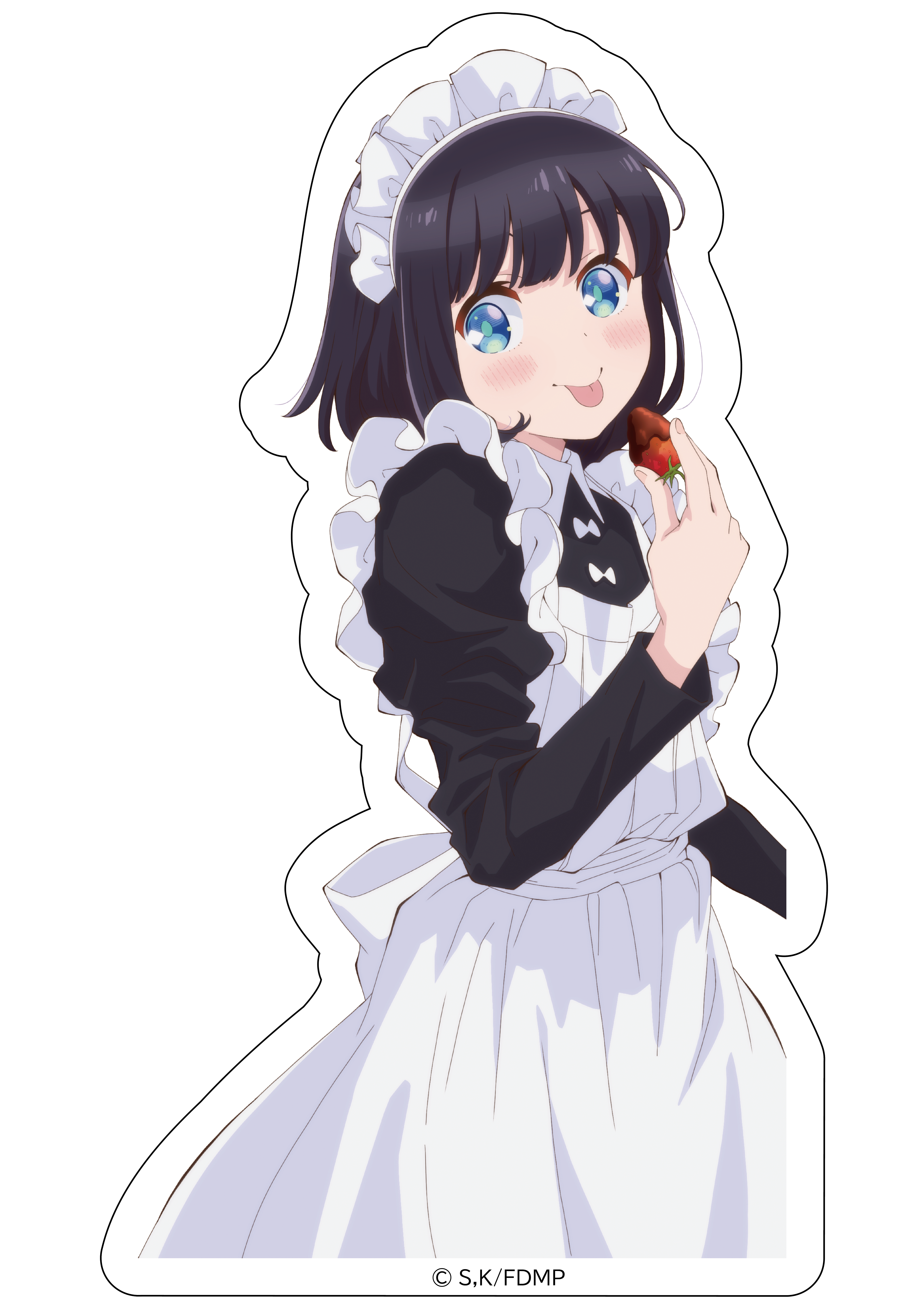 「メイドさんは食べるだけ」ダイカットステッカー スズメC 画像 2 | AniSmile