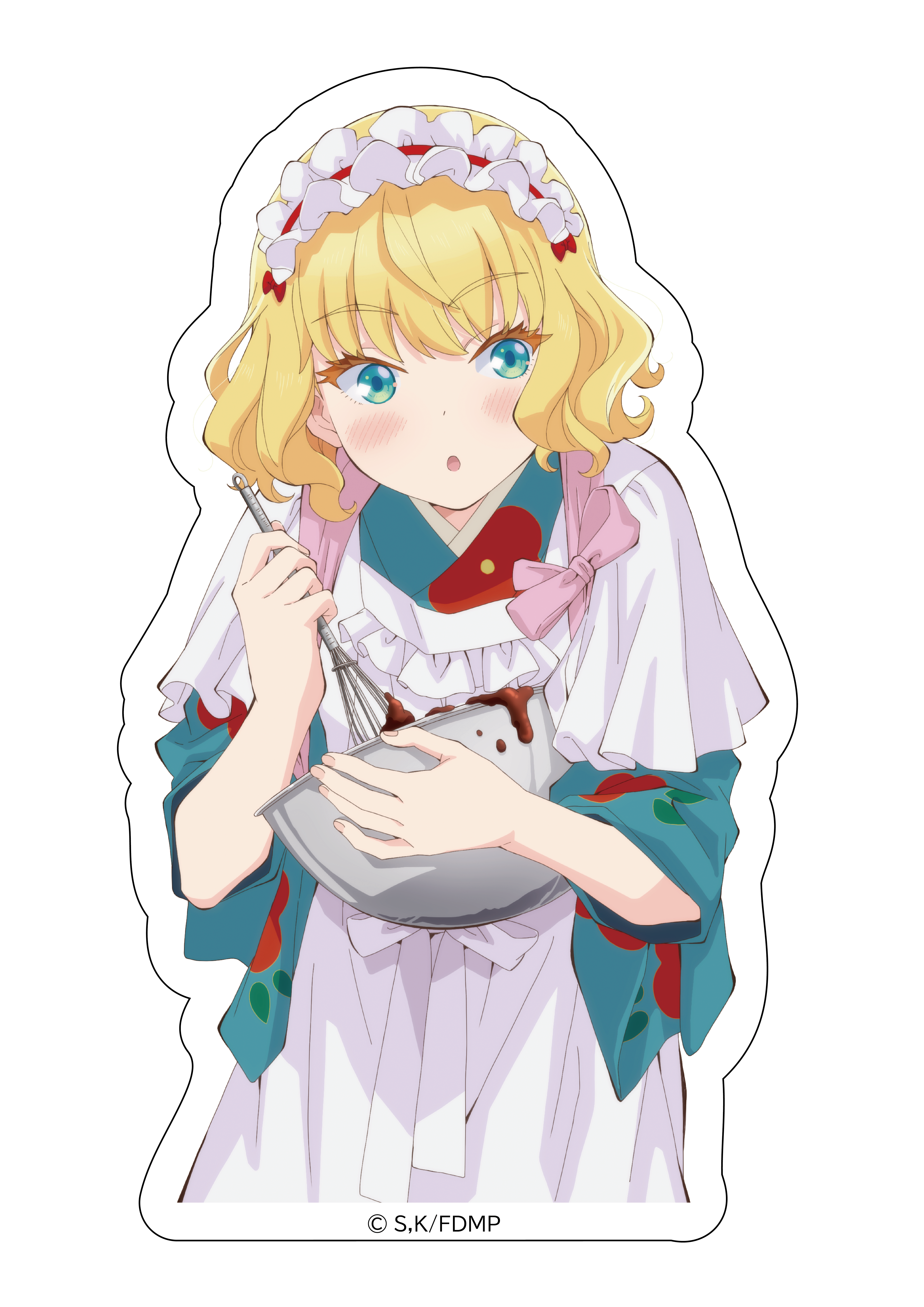 「メイドさんは食べるだけ」ダイカットステッカー リコッタ 画像 2 | AniSmile
