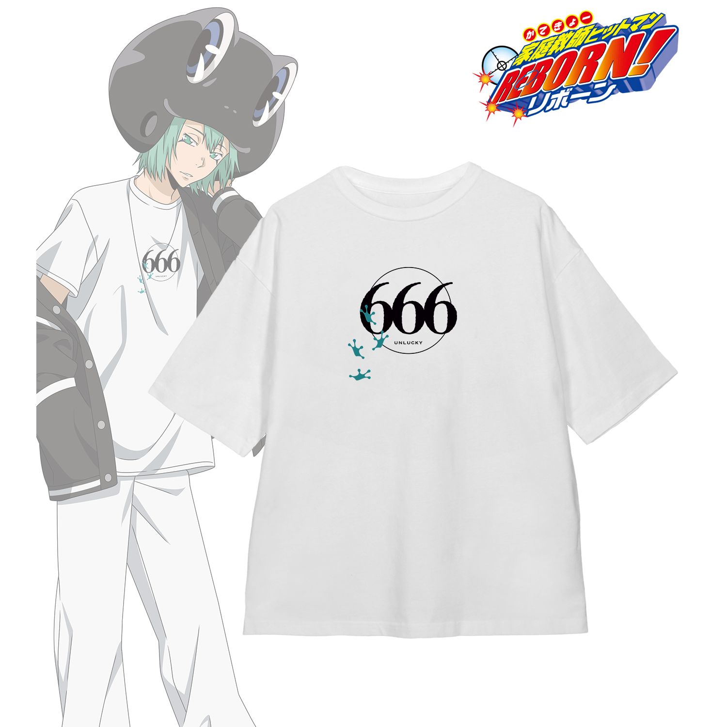 TVアニメ『家庭教師ヒットマンREBORN!』 描き下ろし フラン カジュアルコーデver. 着用BIGシルエットTシャツユニセックス(サイズ/L) 画像 2 | AniSmile