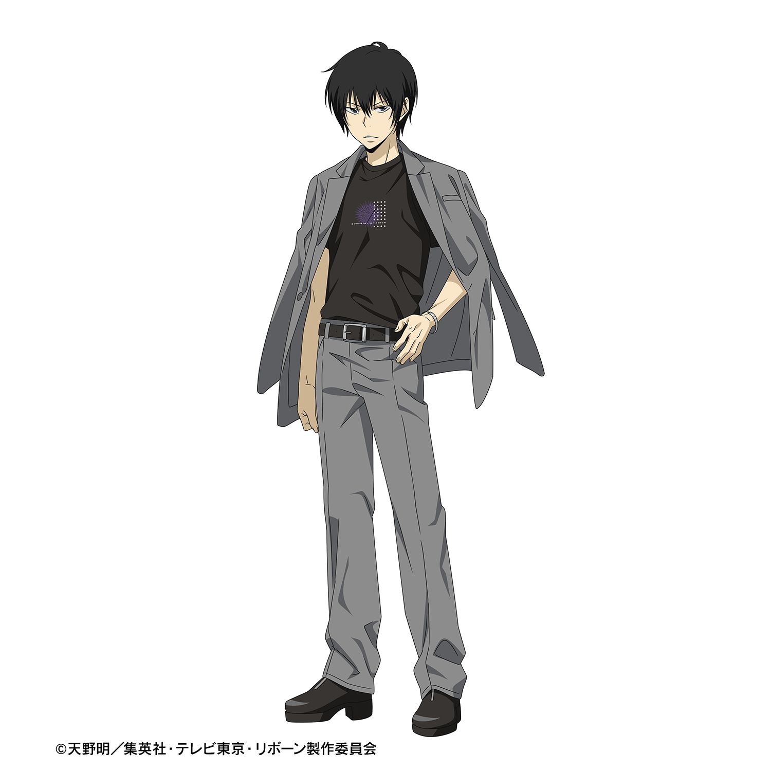 TVアニメ『家庭教師ヒットマンREBORN!』 描き下ろし 雲雀 恭弥 カジュアルコーデver. 着用Tシャツメンズ(サイズ/XXXL) 画像 3 | AniSmile