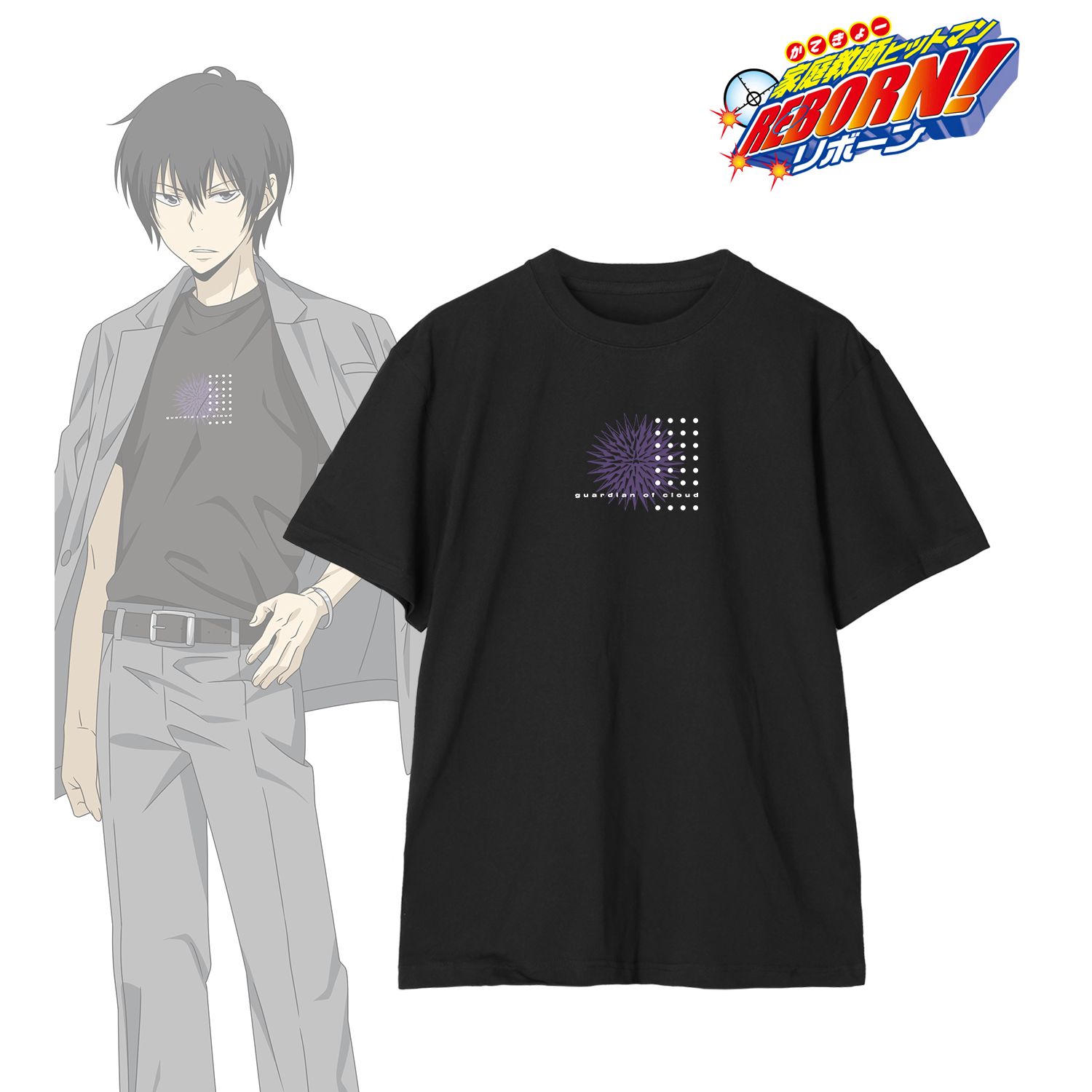 TVアニメ『家庭教師ヒットマンREBORN!』 描き下ろし 雲雀 恭弥 カジュアルコーデver. 着用Tシャツレディース(サイズ/M) 画像 2 | AniSmile