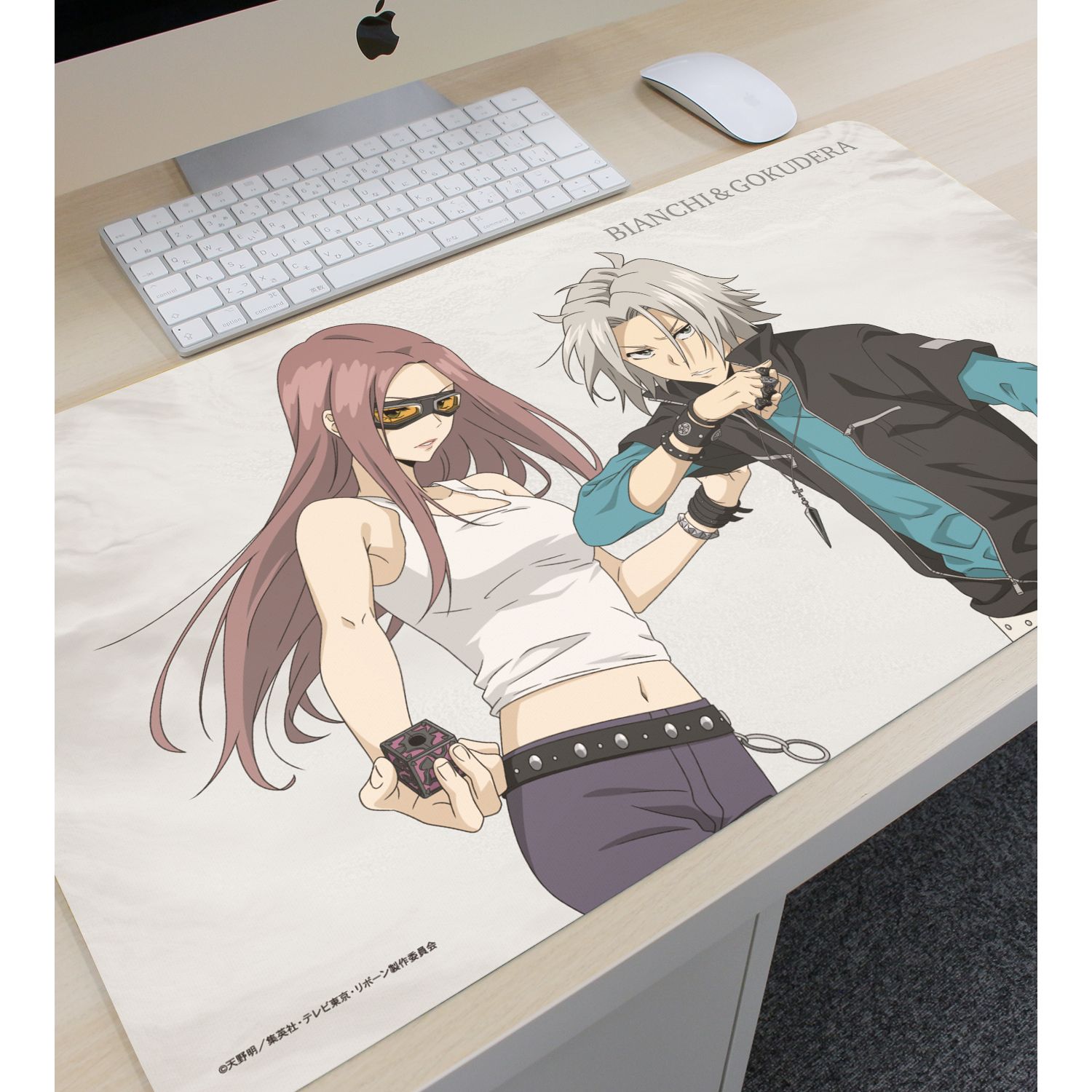 TVアニメ『家庭教師ヒットマンREBORN!』 描き下ろし 獄寺 隼人 & ビアンキ(10年後) 修業風景ver. マルチデスクマット 画像 3 | AniSmile