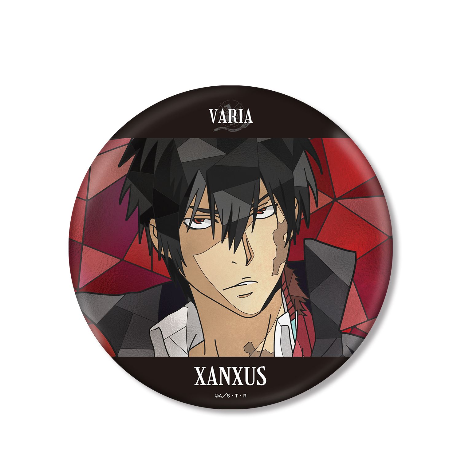 TVアニメ『家庭教師ヒットマンREBORN!』 XANXUS(10年後) Aure Glass BIG缶バッジ - 公式商品画像 | AniSmile