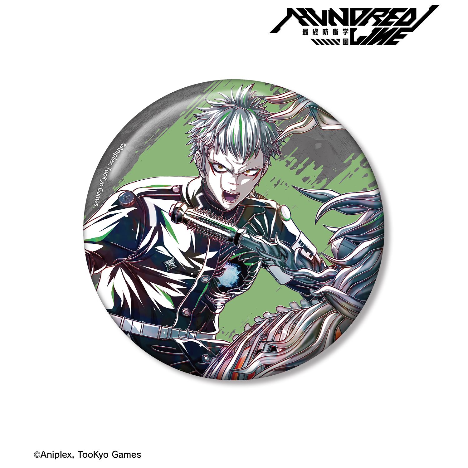 HUNDRED LINE -最終防衛学園- 厄師寺猛丸 Ani-Art 100mm缶バッジ 画像 2 | AniSmile