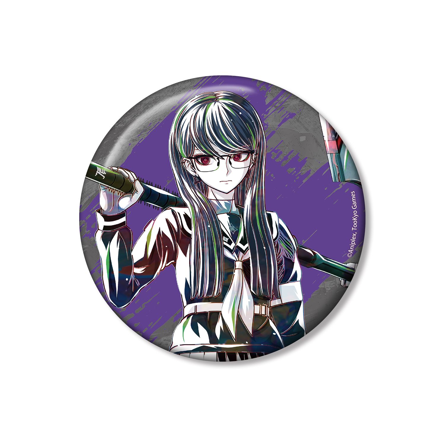 HUNDRED LINE -最終防衛学園- 雫原比留子 Ani-Art 100mm缶バッジ - 公式商品画像 | AniSmile