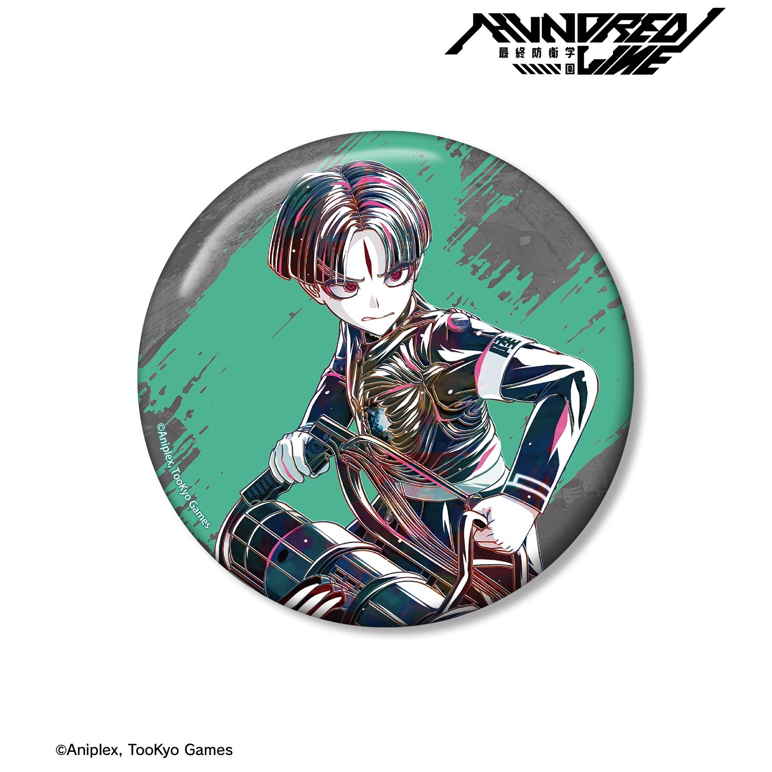 HUNDRED LINE -最終防衛学園- 丸子楽 Ani-Art 100mm缶バッジ 画像 2 | AniSmile