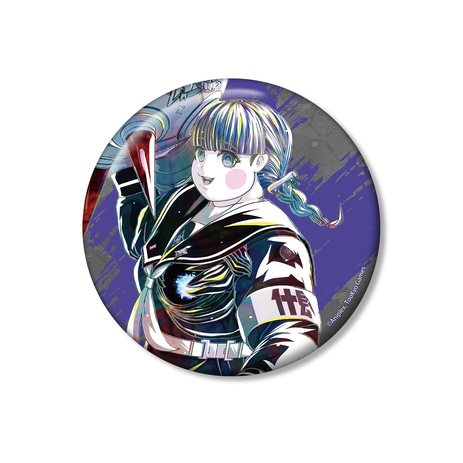 HUNDRED LINE -最終防衛学園- 喪白もこ Ani-Art 100mm缶バッジ - 公式商品画像 | AniSmile
