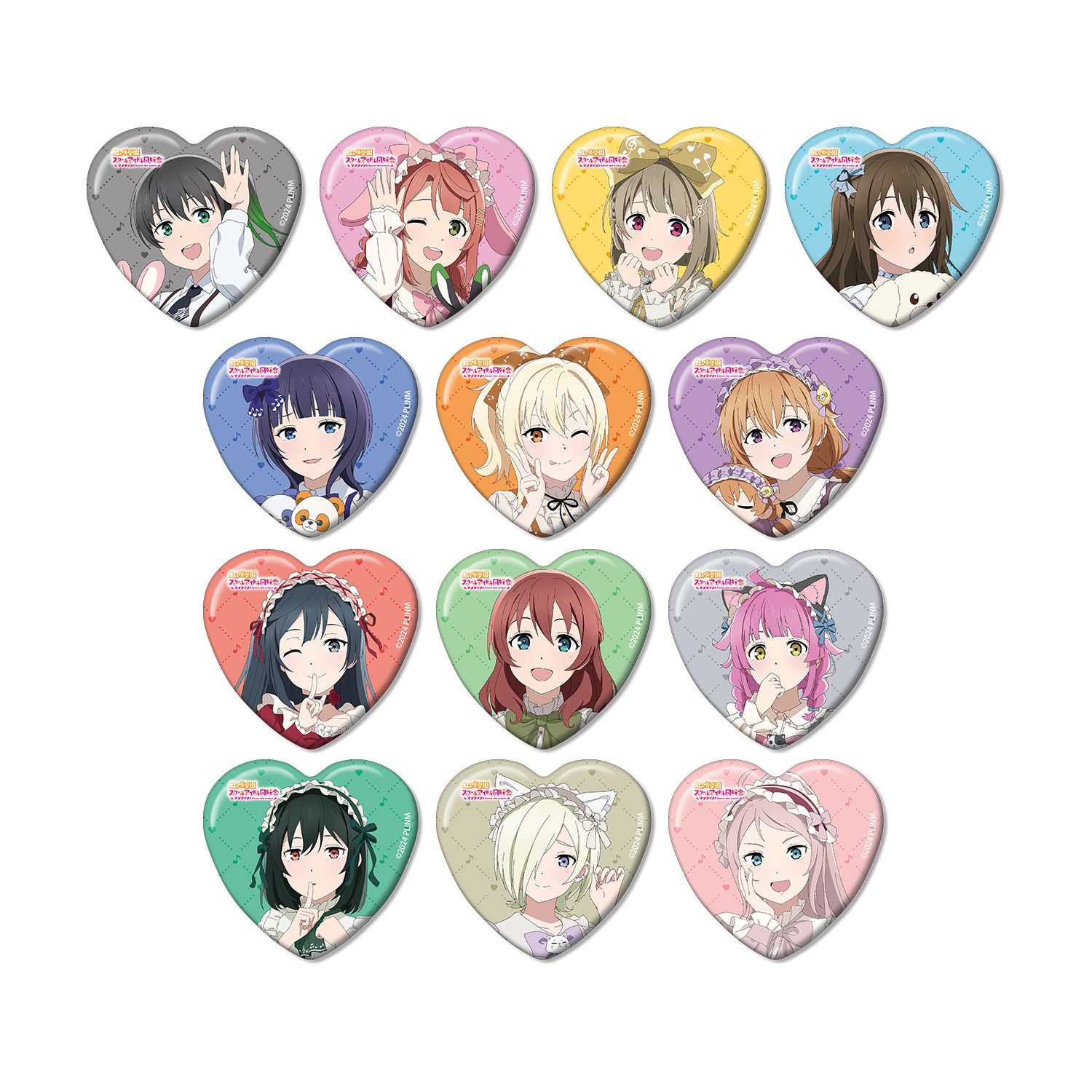 ラブライブ!虹ヶ咲学園スクールアイドル同好会 描き下ろし 音符ロリータver. トレーディングハート型缶バッジ(単位/単品) - 公式商品画像 | AniSmile