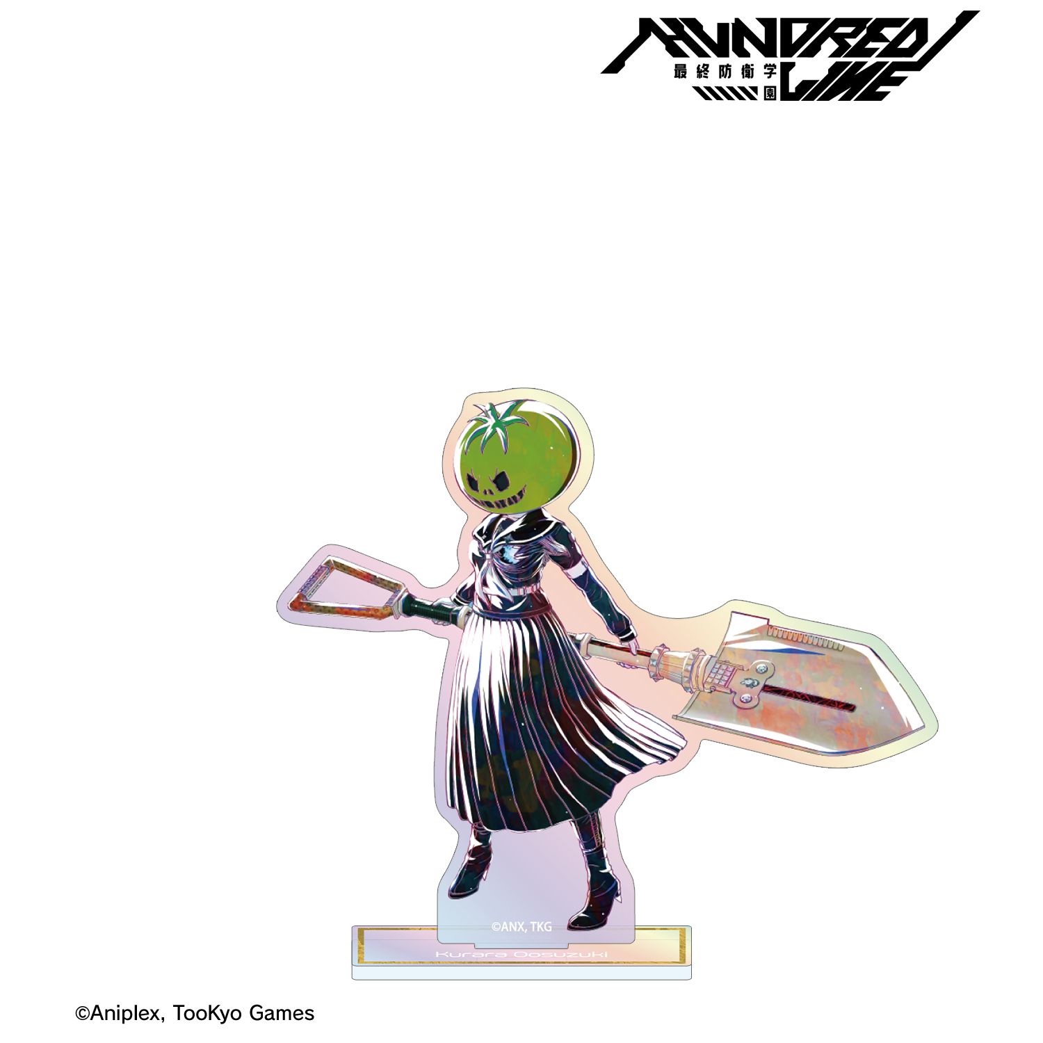 HUNDRED LINE -最終防衛学園- 大鈴木くらら Ani-Art オーロラアクリルスタンド 画像 2 | AniSmile