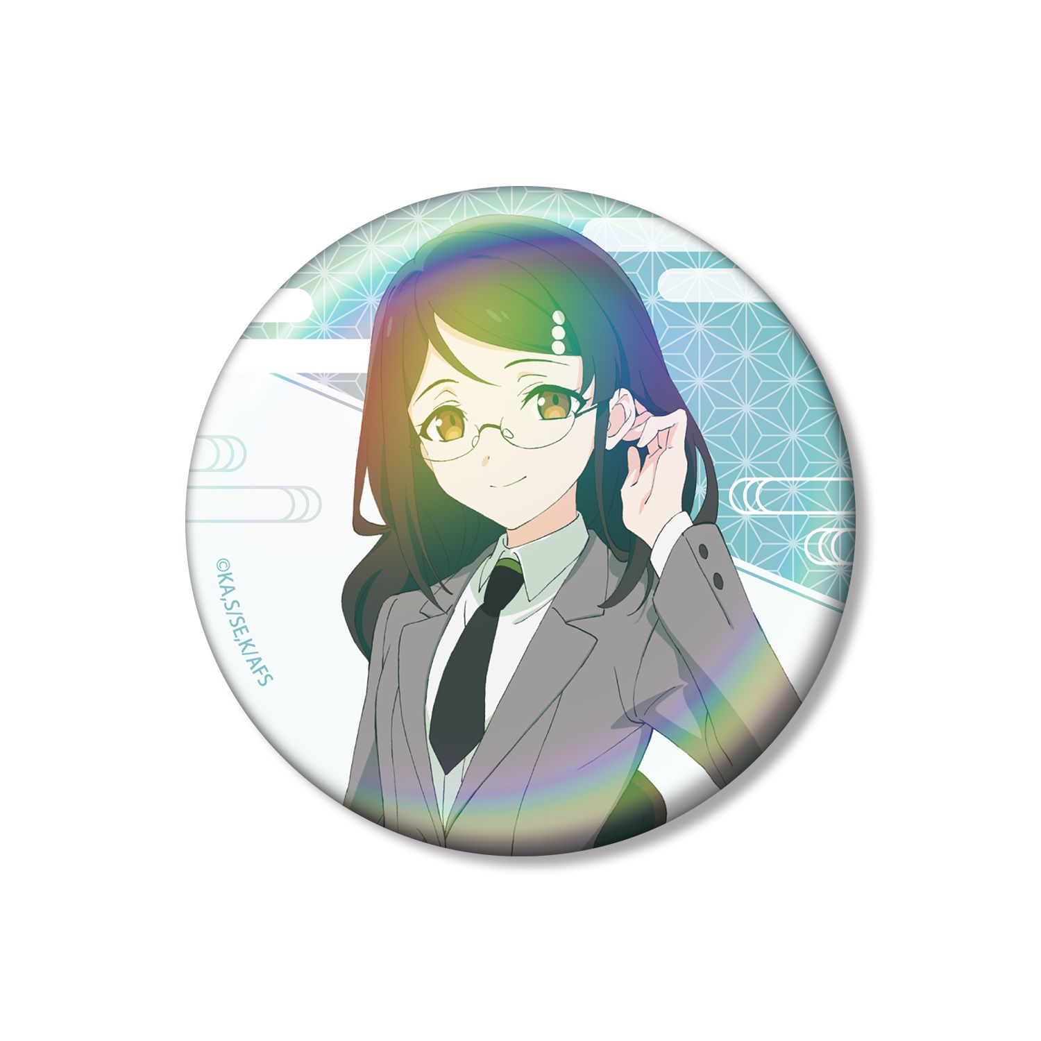 テレビアニメ『春夏秋冬代行者 春の舞』 葉桜あやめ 75mmオーロラ缶バッジ - 公式商品画像 | AniSmile
