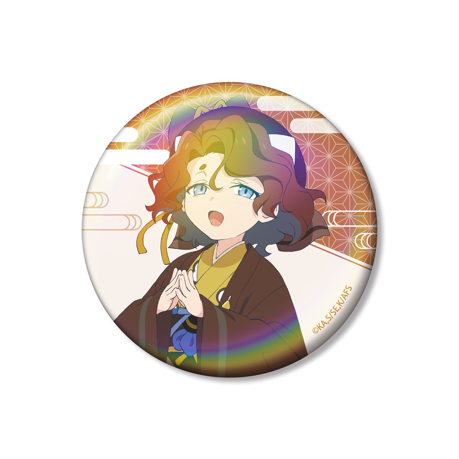 テレビアニメ『春夏秋冬代行者 春の舞』 祝月撫子 75mmオーロラ缶バッジ - 公式商品画像 | AniSmile