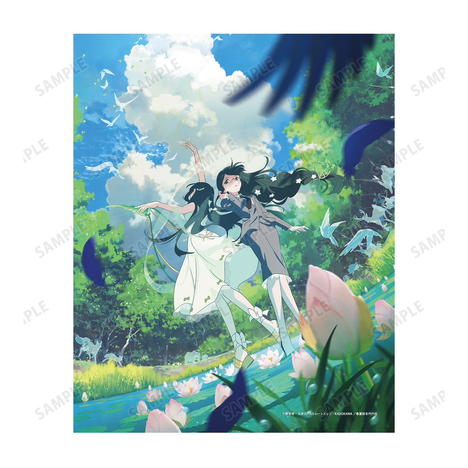 テレビアニメ『春夏秋冬代行者 春の舞』 葉桜瑠璃&葉桜あやめ キービジュアル F3号キャンバスボード 画像 3 | AniSmile