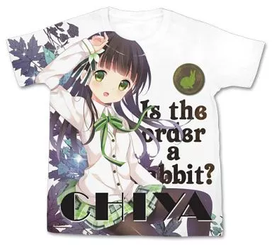 ご注文はうさぎですか?? 千夜 フルグラフィックTシャツ/WHITE-XL - 公式商品画像 | AniSmile