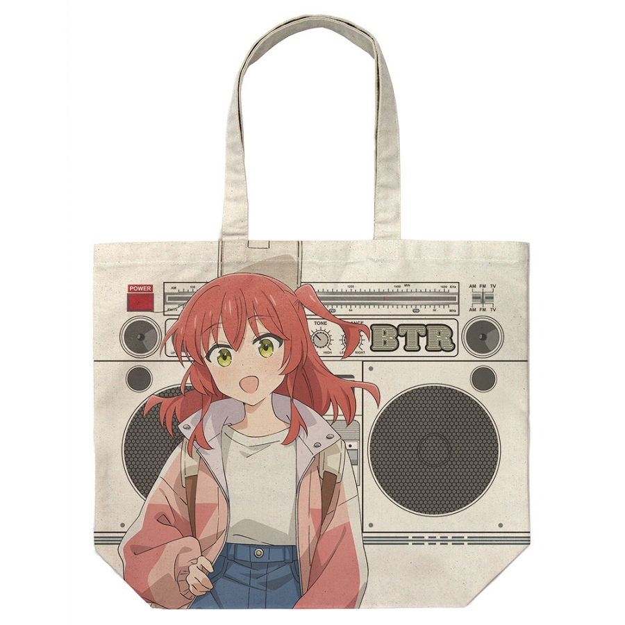 アニメ「ぼっち・ざ・ろっく!」 描き下ろし 喜多郁代 フルグラフィックラージトート ストリートファッションVer./NATURAL - 公式商品画像 | AniSmile